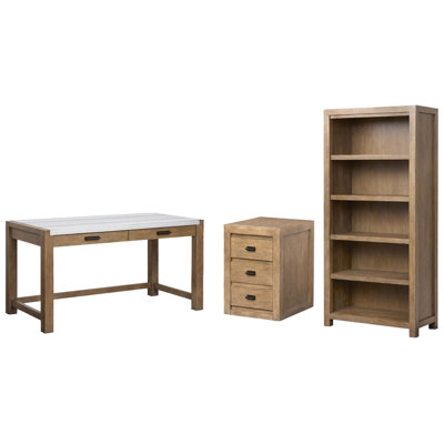 Bureau d'écriture avec bibliothèque et classeur mobile