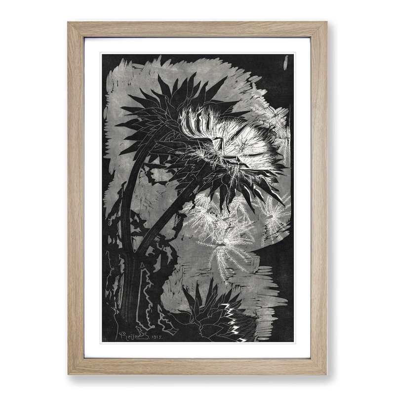 Artichoke Vol.1 by Reijer Stolk - Picture Frame Painting, 36cm H x 27cm W x 2cm D, Oak Framed