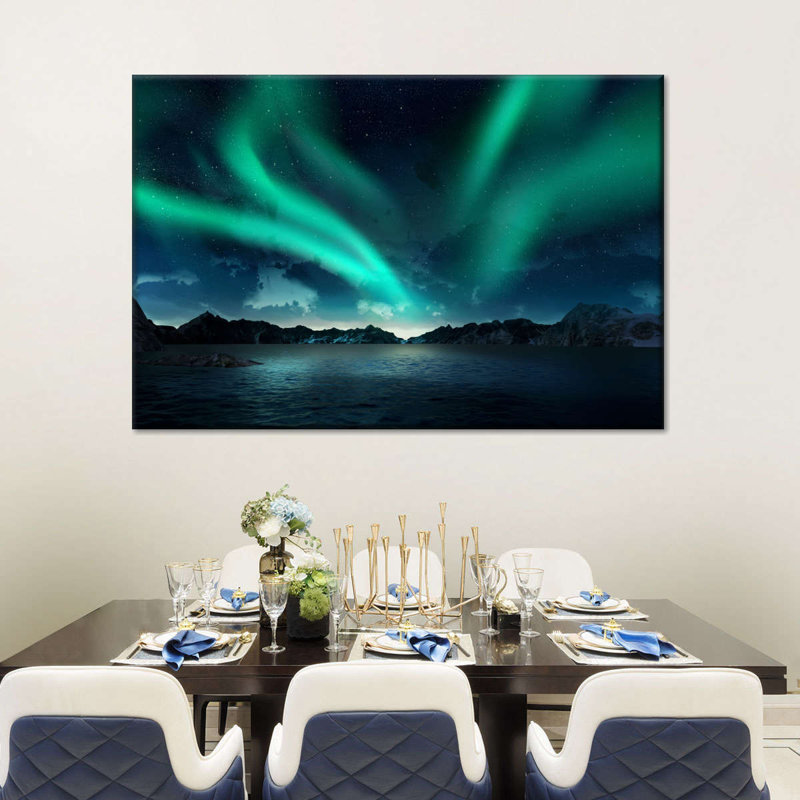 Impression sur toile Aurora Sky, H 8 po x l 12 po x P 1 po