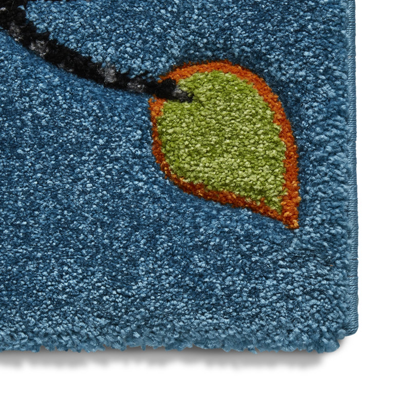 Louissaint area rug Machine Woven Rectangle Blue, Rectangle 80 x 150cm