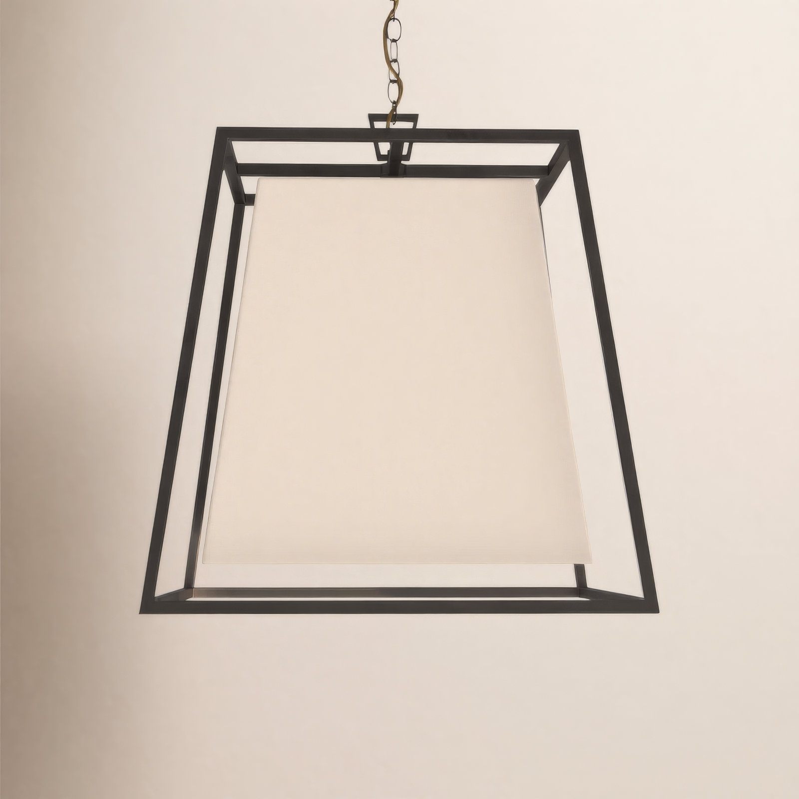 Maximus 6 Light Pendant, White, Polished Nickel