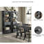 Vitrine 75 "avec tiroirs Tyler Creek, gris noir