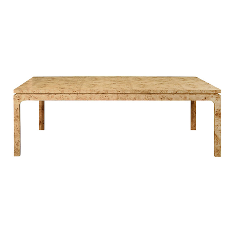Modern Rectangular Dining Table, Brown