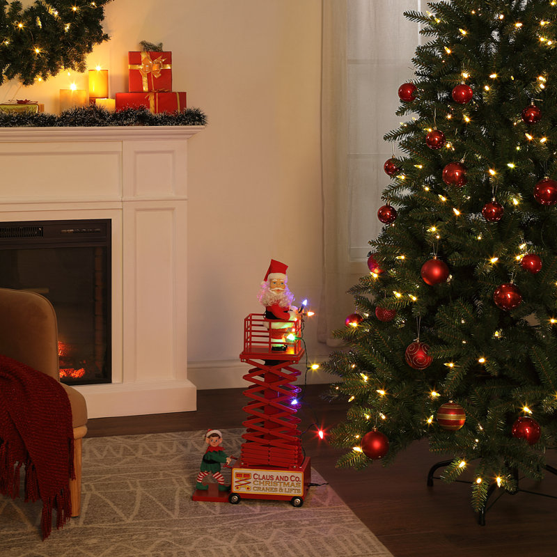 Magie de Noël 50 po animée et musicale, Rouge / Blanc