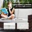 128cm Wide Straight Patio Sofa with Cushions-199046136-199046142