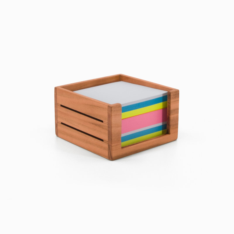 Wood Memo Pad Holder, Cherry