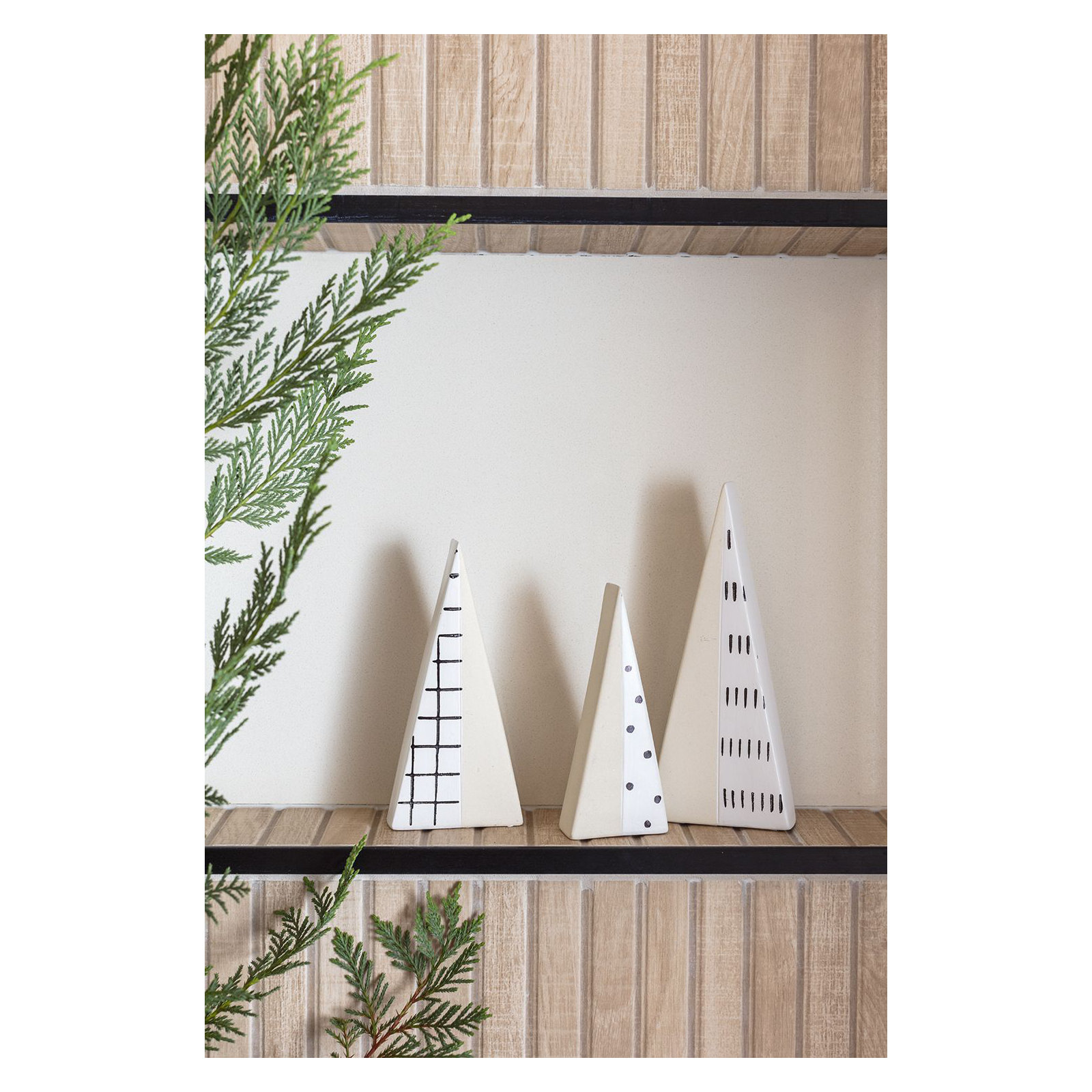 Set of 3 Ceramic Tabletop Trees