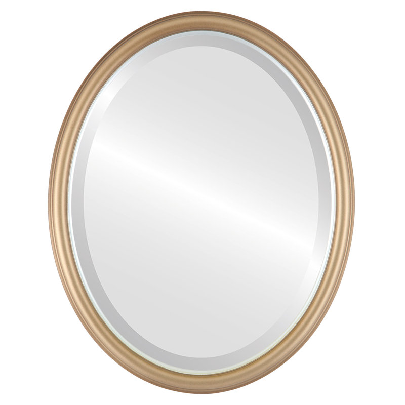 Newburyport Oval Mirror, 19" x 25", Desert Gold