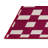 Machine Washable Checkered Red Area Rug