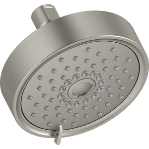Kohler Purist 2.5 Gpm Multifunction Wall Mount Showerhead, Three Spray Settings, 5.5" High Pressure Spray Head