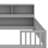 Kids Floor Bed Frame with Side Storage Shelves, and Guardrails-981110498