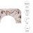 Valen Indoor - Outdoor Patio Arched Concrete Coffee Table In Red Marble