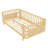 Children's Wooden Platform Bed With Extra-High Safety Guardrails-1008408096-1008408111