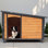 Niche pour chien 46 po pour l'extérieur avec intérieur 46 po