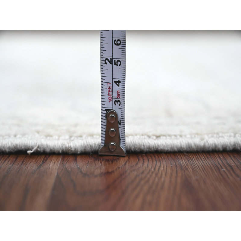 2'5"x5'8" Gray Hand Knotted Washed Out Peshawar 100% Wool Runner Rug 8D9FCF0DC0DD454C89129F2BD9CB5898
