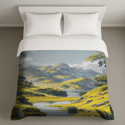 Housses de couette Yellow Green Hills