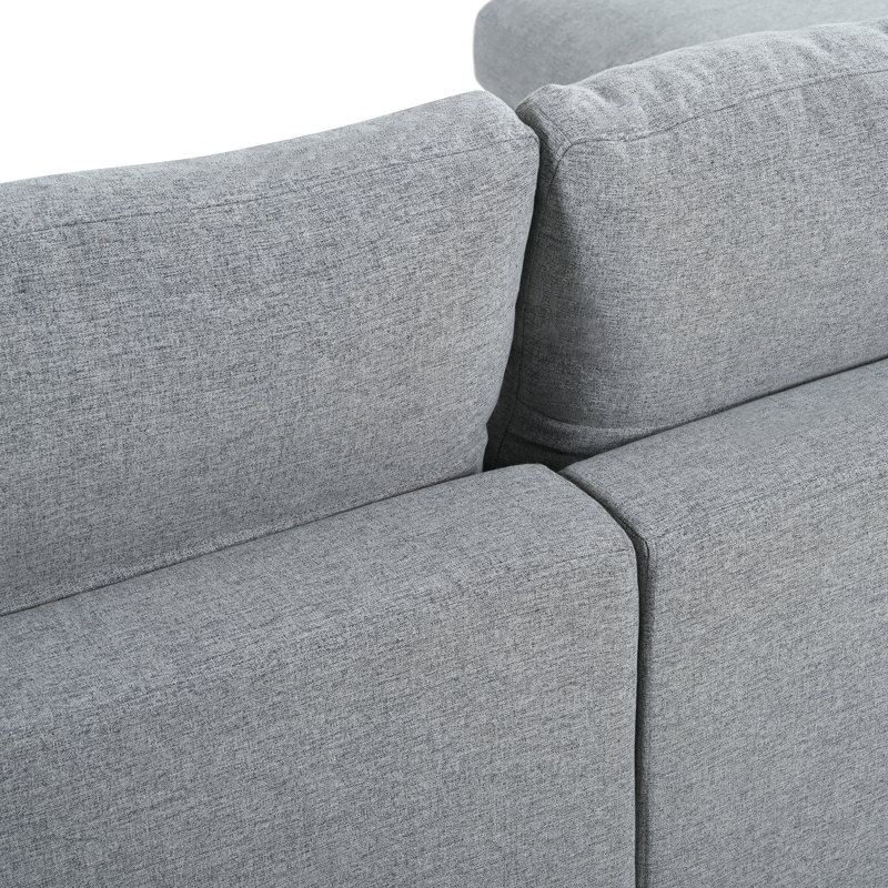 Large U Shaped Sectionals, 128 Inch Chenille Modern Sofa For Home