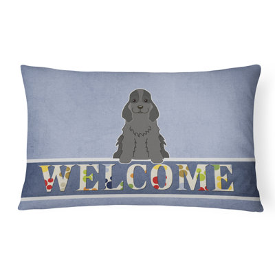  Coussin Cocker Spaniel Welcome