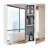 kleankin Medicine Cabinet, Bathroom Mirror Cabinet with Doors and Shelf-1816419601