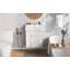 Meuble-lavabo flottant moderne de 21,6 po avec lavabo en céramique - parfait pour les petites salles de bain, rangement à gauche-1221970177