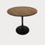 31.5" Walnut Colour Round Dining Table, Table Kitchen Dining Table 2-4 People With MDF Table Top & Pedestal Base, Mid-Century End Table Leisure Coffee Table Office Living Room Table