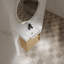 Meuble-lavabo mural avec lavabo en céramique blanche-1055327269