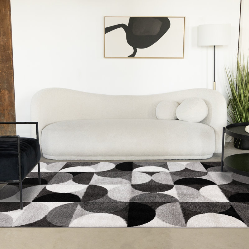Tapis d'intérieur moderne Brue, Rectangle 7 pi 10 po x 10 pi 6 po