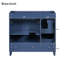 Meuble-lavabo bleu 36 po, lavabo non inclus