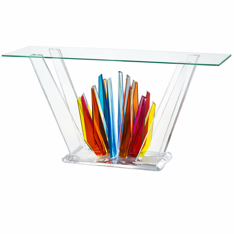 Starburst Acrylic Console Table Colors 