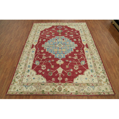 Vegetable Dye Oushak Turkish Area Rug 9x12