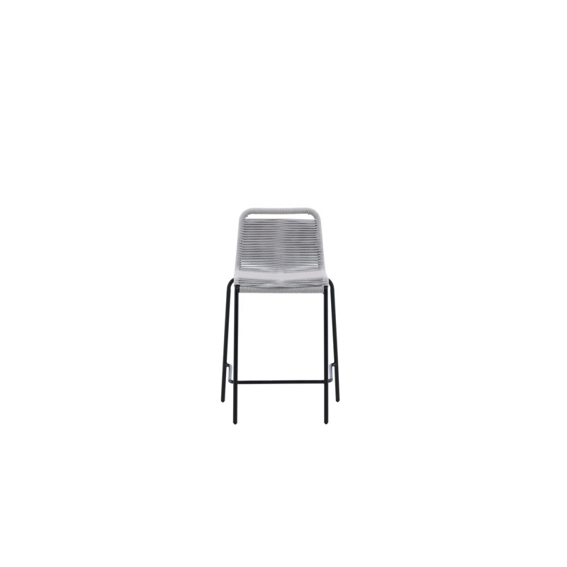 Jaquelline Steel Outdoor 61cm Counter Stool, Light Grey