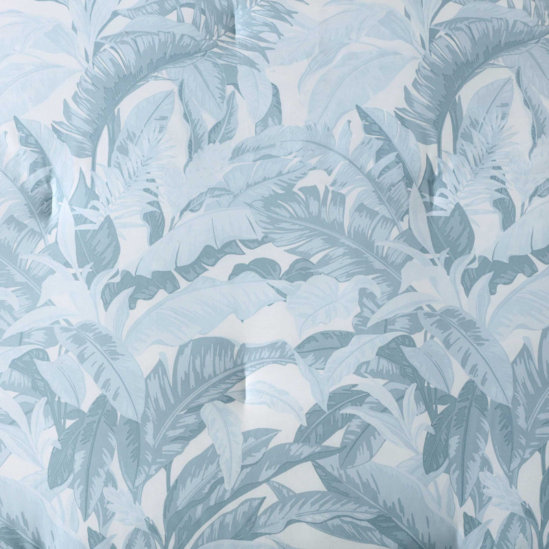 Ensemble d'édredon en coton Tommy Bahama Palm Serenity 5 pièces, Grand édredon + 2 taies décoratives standard + 2