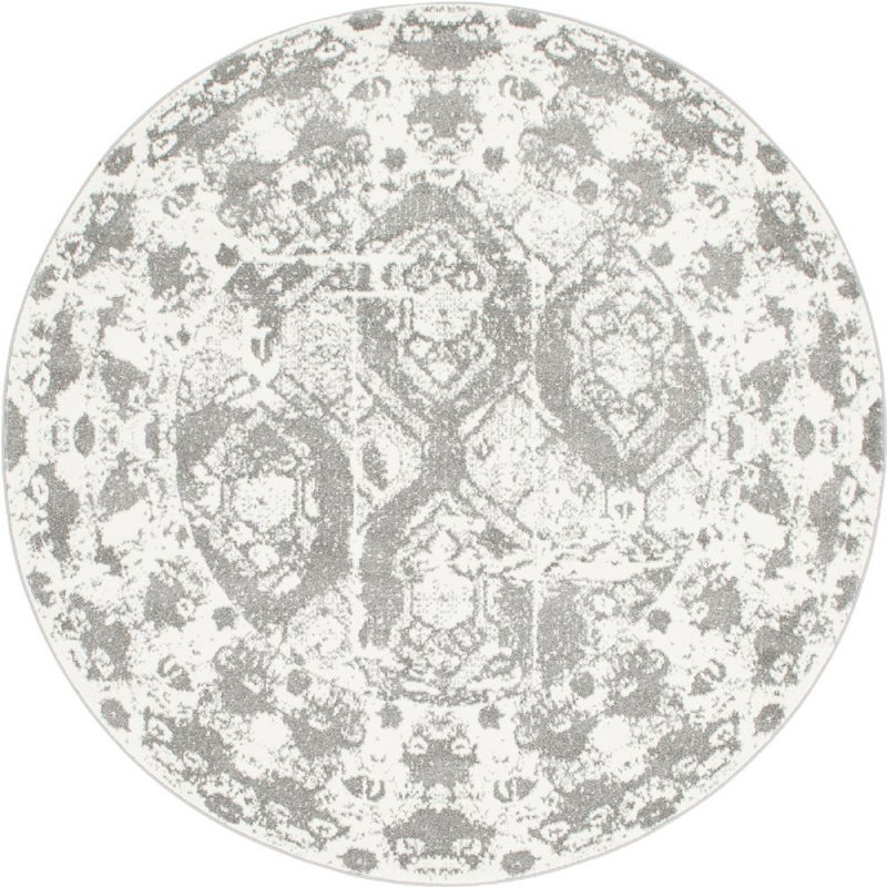 Walmoor Ikat Indoor Rug, Round 8'