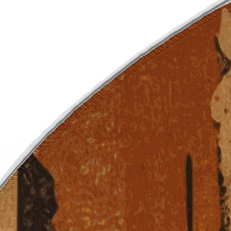 Tapis intérieur et extérieur Sagebrush Shadows, Rond 5 pi