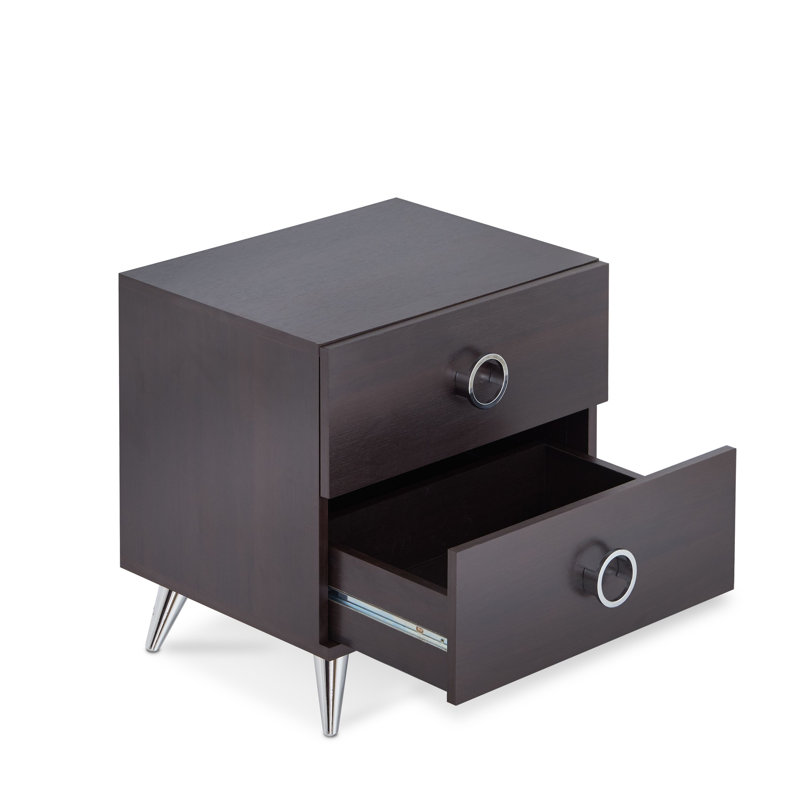 Table d'appoint avec rangement spacieux et compartiments de style contemporain