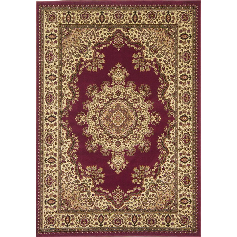 Tapis oriental bourgogne Northington, Rectangle 3 pi 3 po x 4 pi 11 po