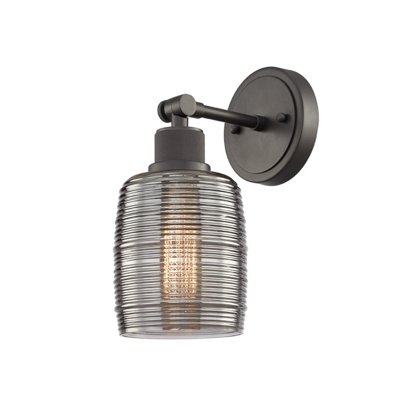 Bulloch Bath Sconce, Burning Gray, Smoked