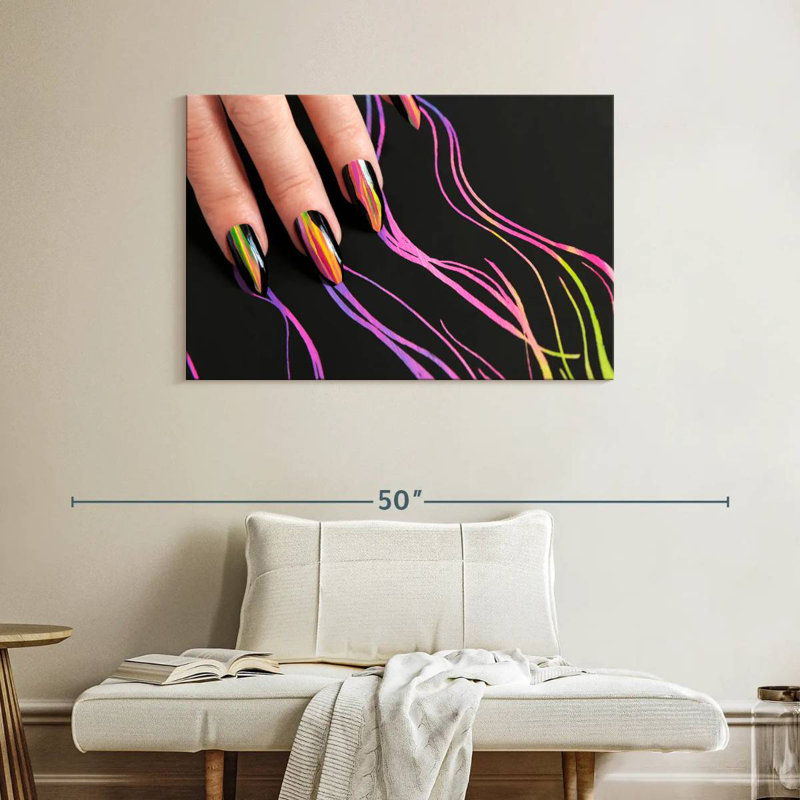 Shuttleworth Modern Multichrome Nails, 26" H x 39" W