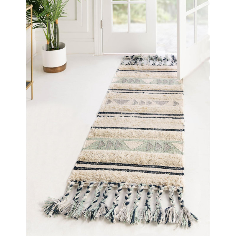 Annunciata Wool Moroccan Indoor Rug, Runner 2'2" x 6'