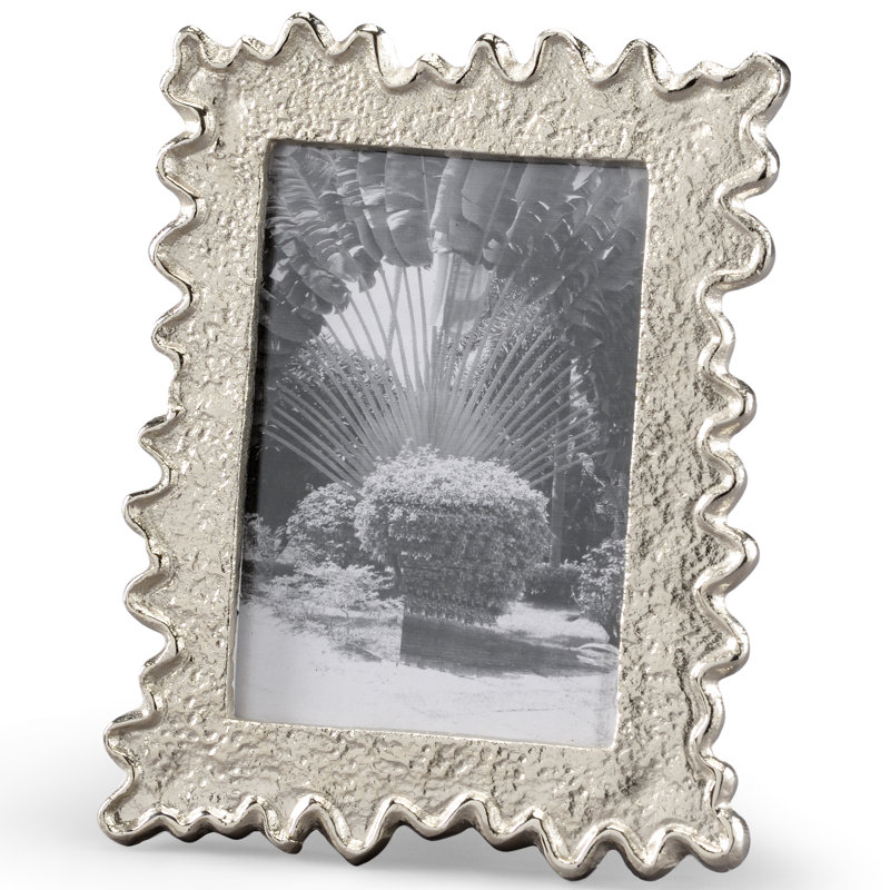 Cadre photo en métal gaufré Squiggle, 5 po x 7 po