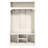 Coat Rack with Shoe Storage,  Hall Tree with Shoe Bench, 4 Shoe Cubbies, 1-TierTop Storage-129606409