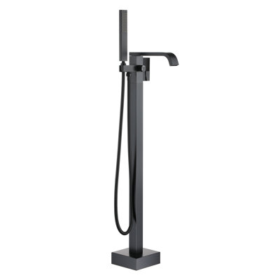1 Handle Floor Clawfoot Tub Faucet with Diverter