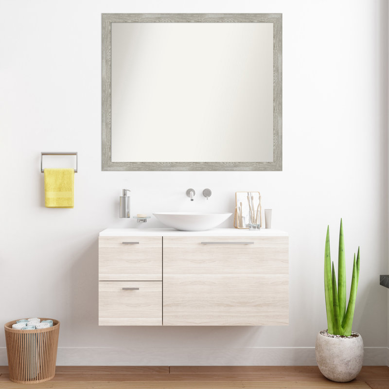 Miroir de salle de bain Regen, Rectangle, 34,5 po x 39,5 po