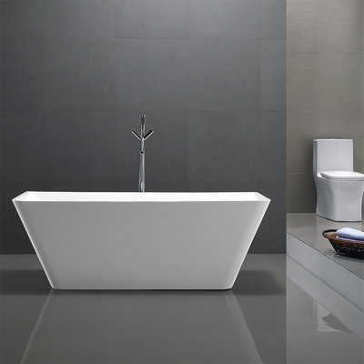 Toulouse 66.9'' x 33'' Soaking Acrylic Bathtub