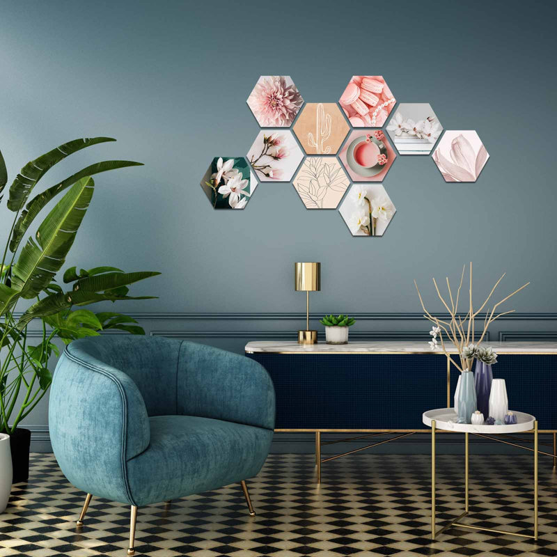 Ensemble de 10 décorations murales