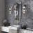 Amalfi 3x12 in. Black with Amber Pearl flecks Glossy Shell, Terrazzo Elongated Subway Wall and Floor Tile (5 sq ft/case, 20-Pack)-123350668