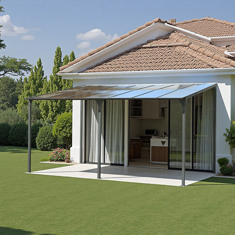 Metal Pergola with Canopy