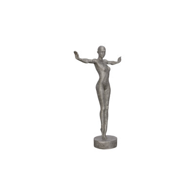 Statue bras tendus, aluminium