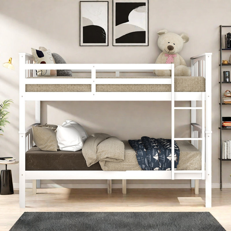 Lit superposé convertible double, Blanc
