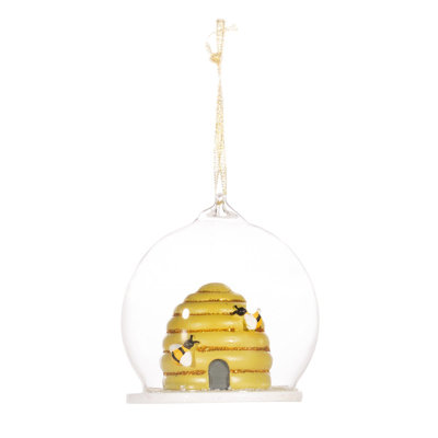 9cm Handmade Glass Bauble